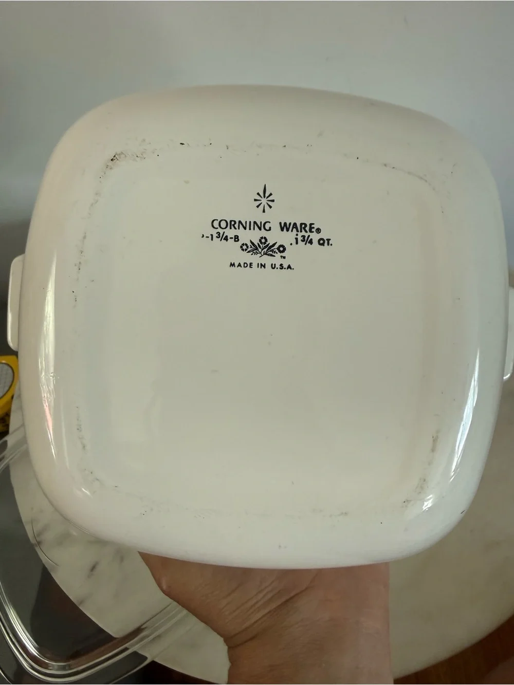 Corning Ware Cornflower Blue P-1 3/4-B Casserole 9” Long, 7” Wide, 4” Deep W/Lid